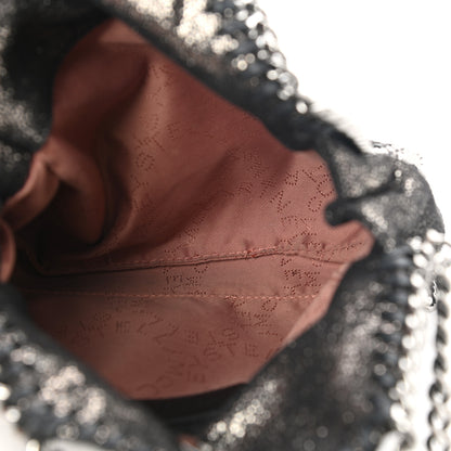 Stella McCartney Chamois Shiny Dotted Tiny Falabella Fold Over Tote Ruthenium 4 of 11