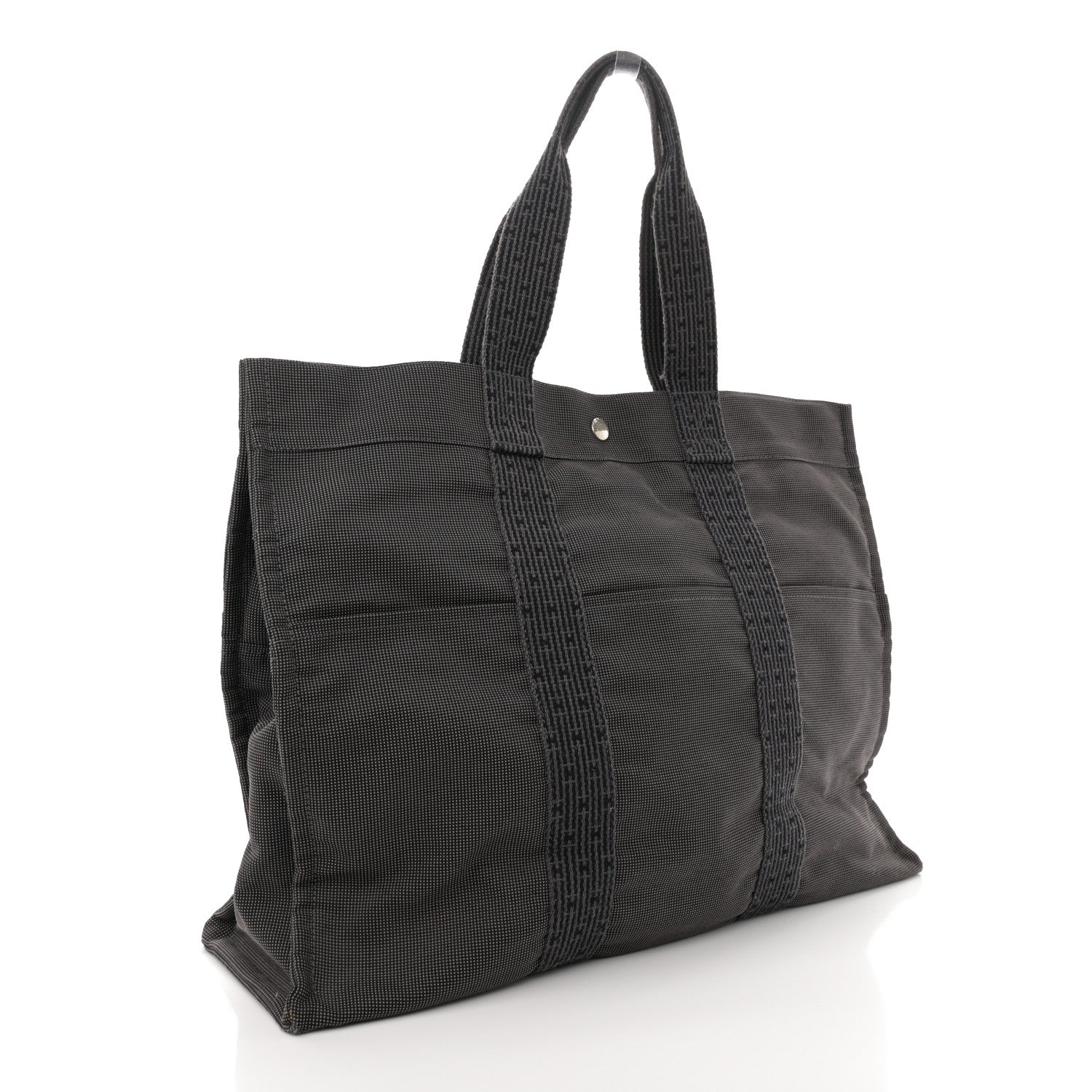 Hermes Canvas Herline Tote GM Grey 3 of 11