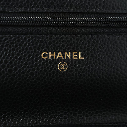 Chanel Caviar Quilted Wallet on Chain WOC Black 6 of 12