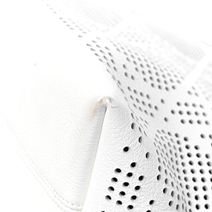 Christian Dior Calfskin Perforated Cannage Dioriva Tote White 9 of 14