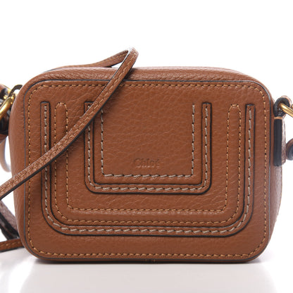 Chloe Calfskin Mini Marcie Crossbody Bag Tan 10 of 10