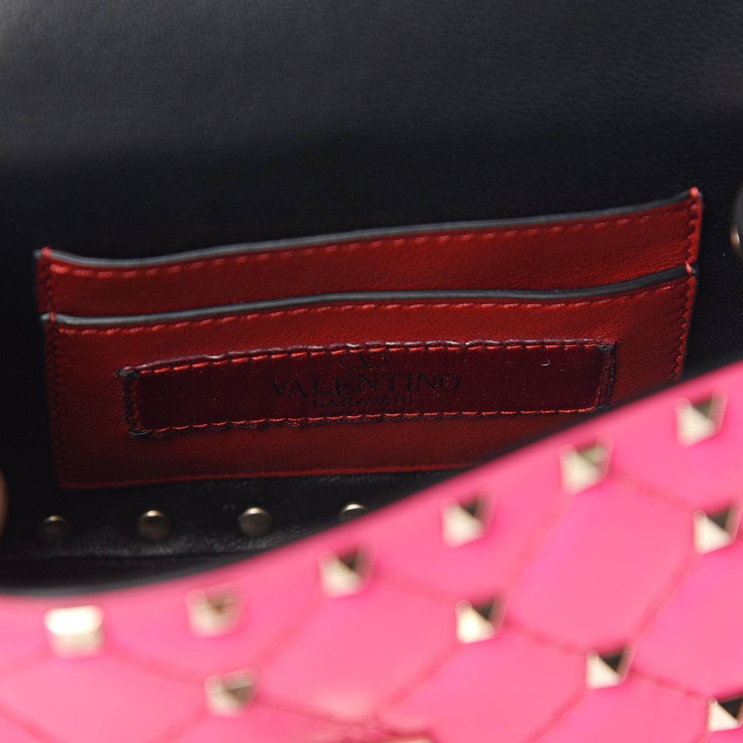 Calfskin Micro Rockstud Spike Shoulder Bag Azalea