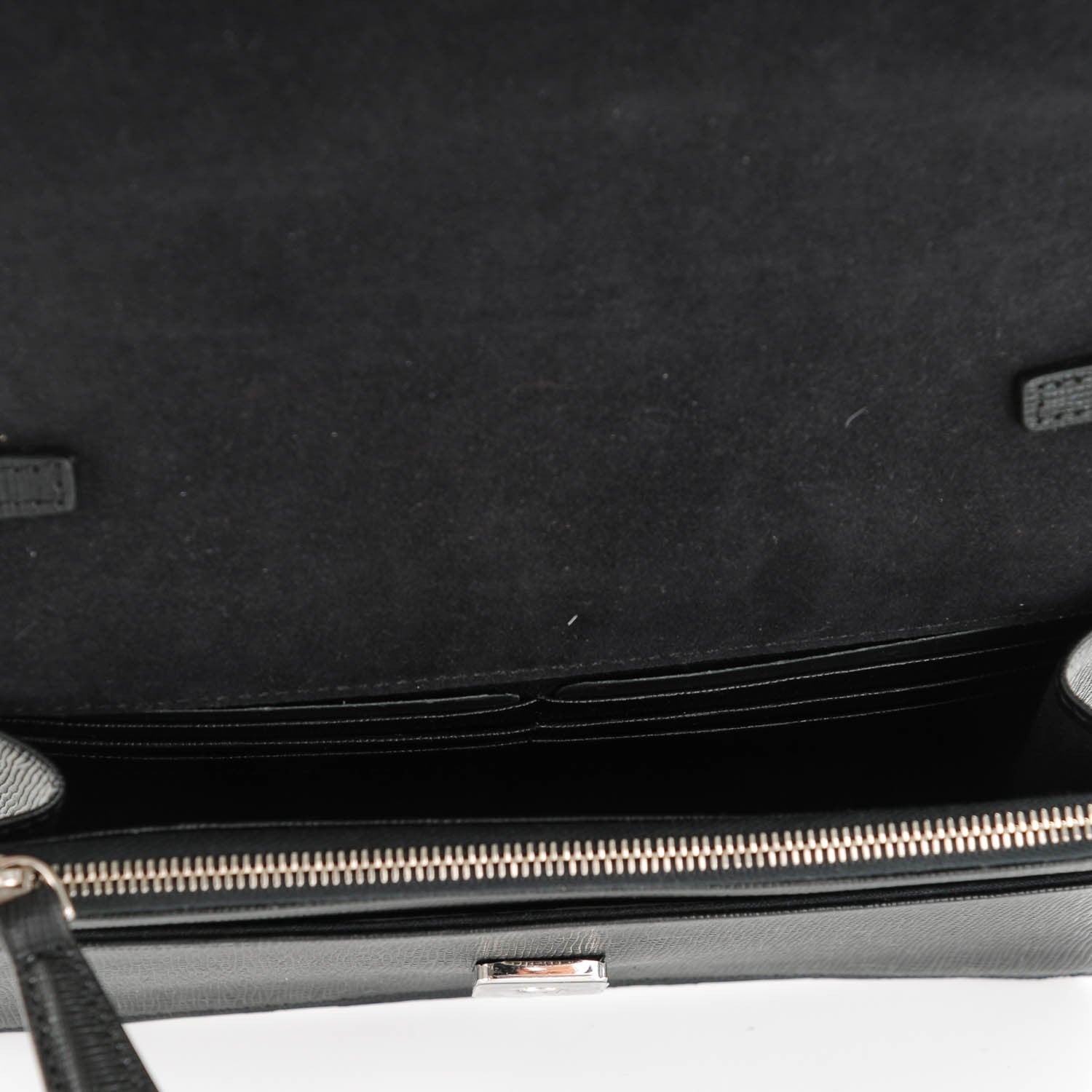Fendi Vitello Elite Mink Fur Studded Karlito Tube Wallet on Chain Black 5 of 6