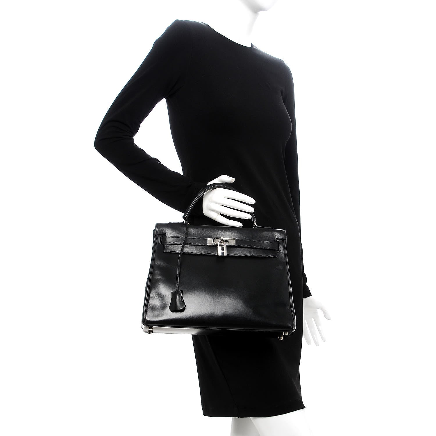 Hermes Box Kelly Retourne 32 Black 3 of 45