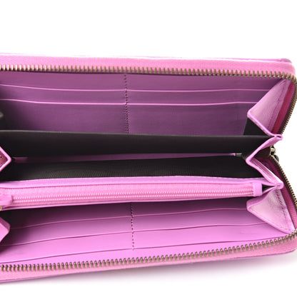 Gucci Calfskin Matelasse GG Marmont Zip Around Wallet Candy Mousse 5 of 8