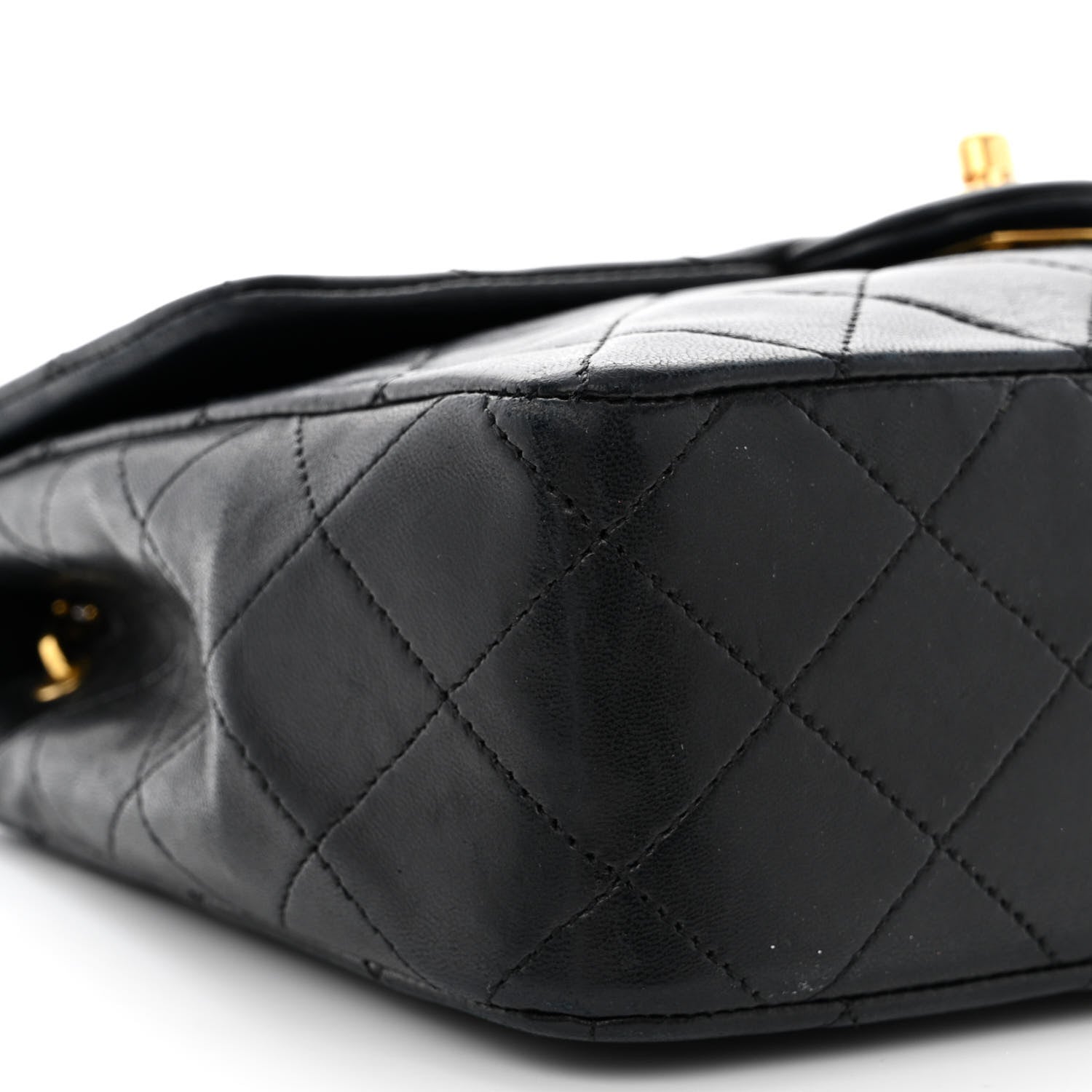 Chanel Lambskin Quilted Mini Square Flap Black 10 of 13