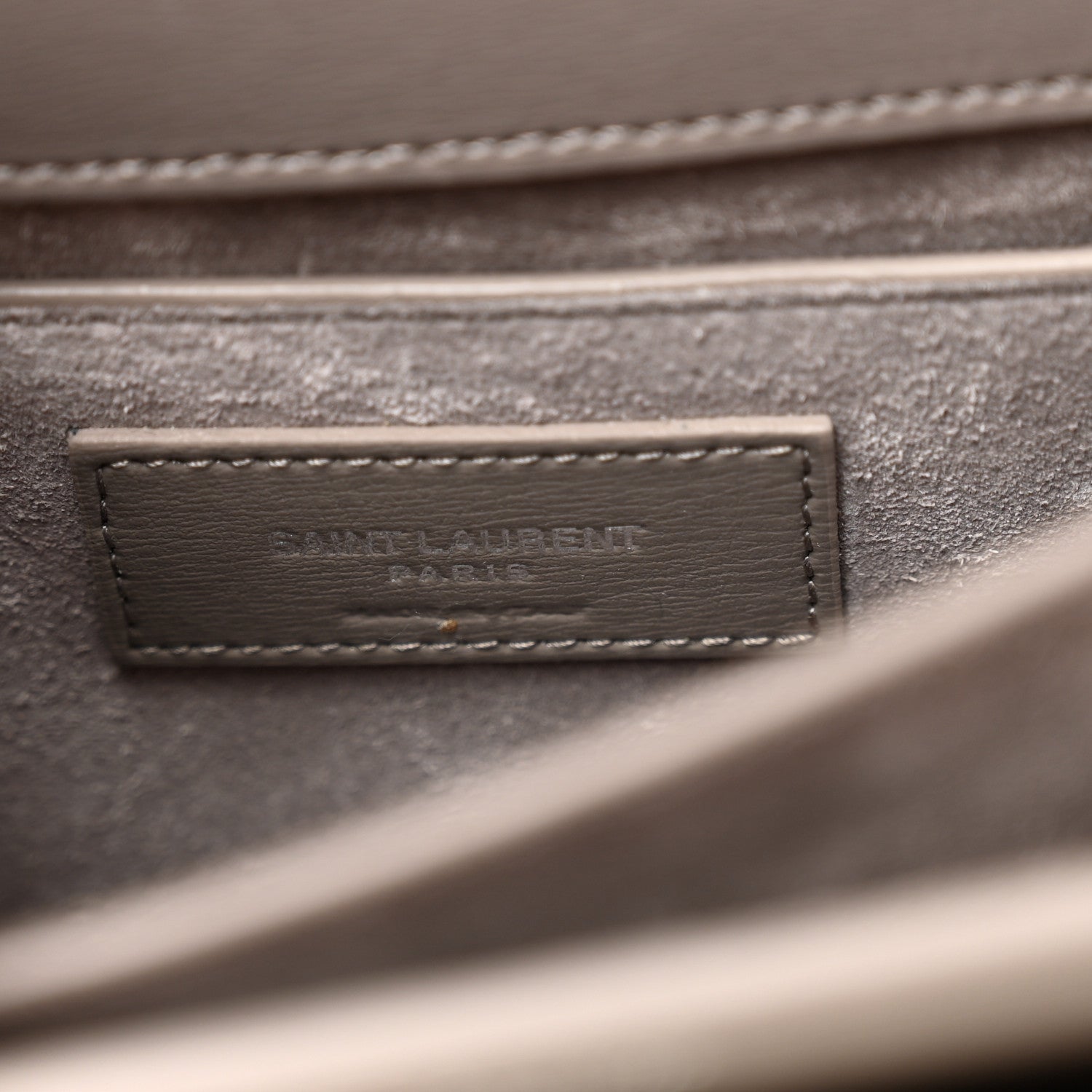 Saint Laurent Calfskin Medium Monogram Sunset Fog 6 of 9