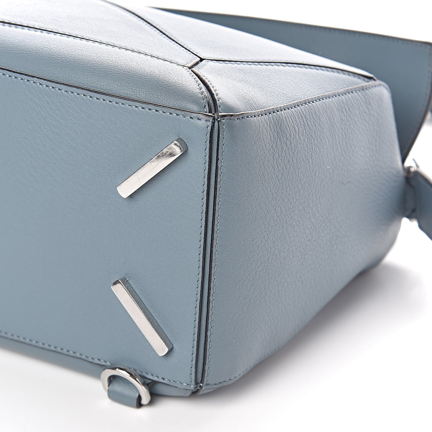 Calfskin Medium Puzzle Bag Stone Blue