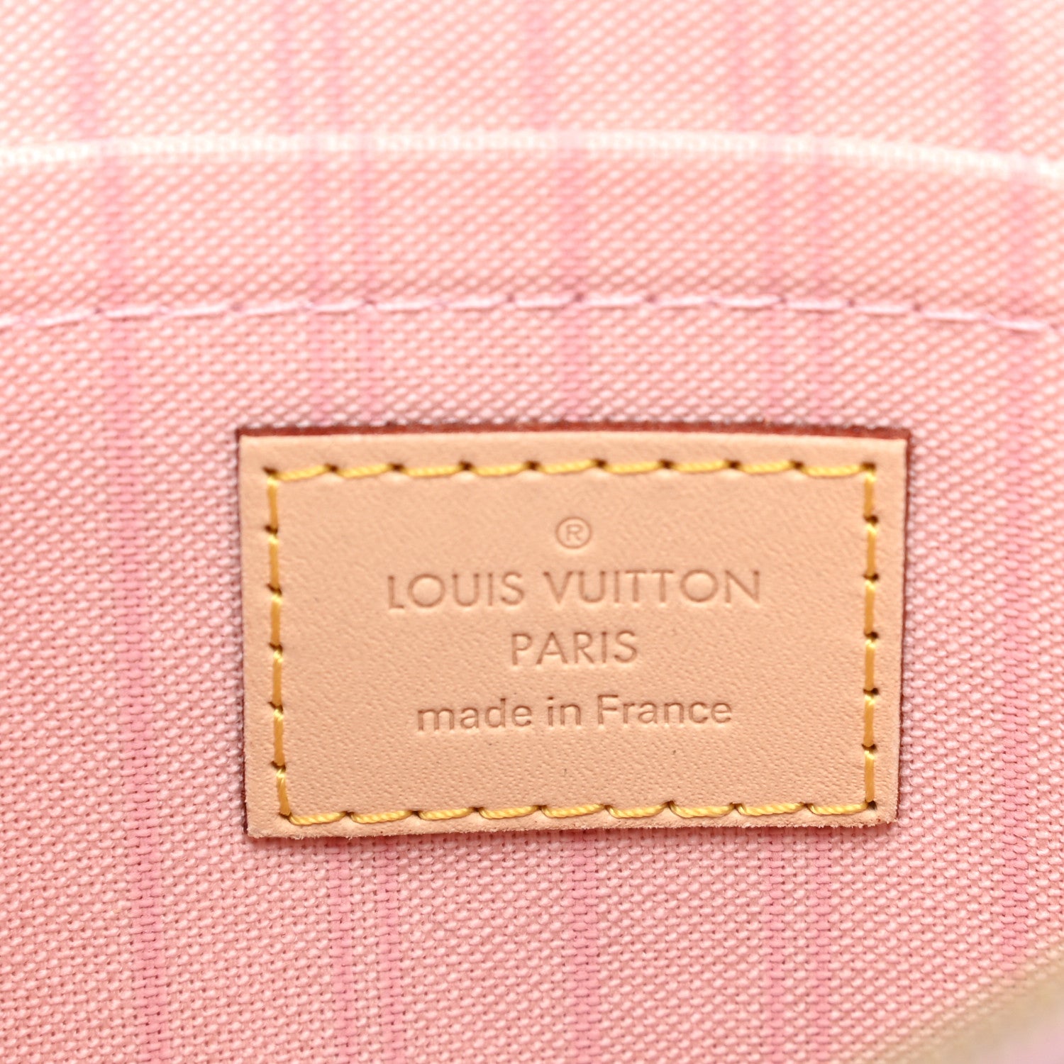 Louis Vuitton Damier Azur Neverfull MM GM Pochette Rose Ballerine 6 of 7