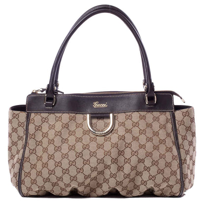 Gucci Monogram D Gold Tote Ebony 1 of 9