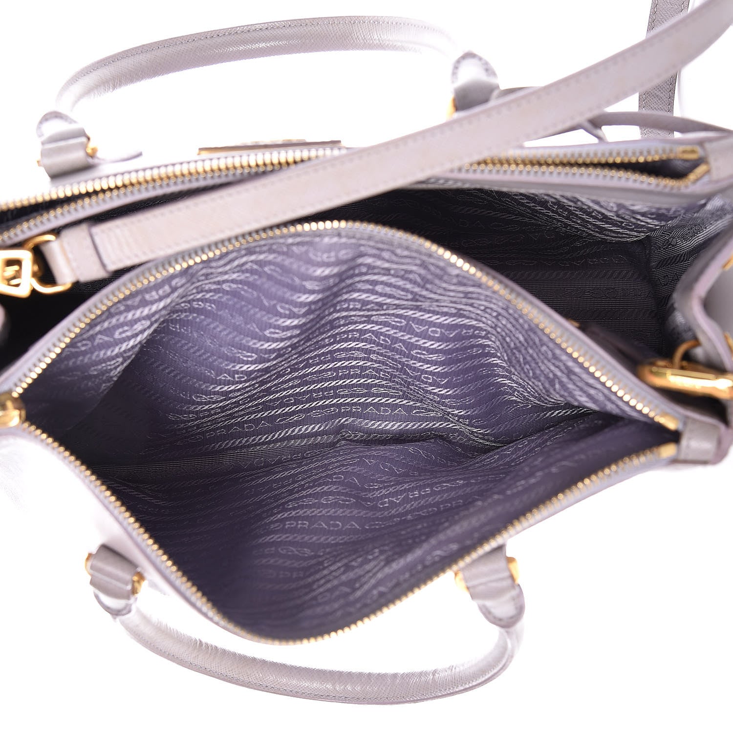 Prada Saffiano Small Galleria Double Zip Tote Glicine 8 of 26