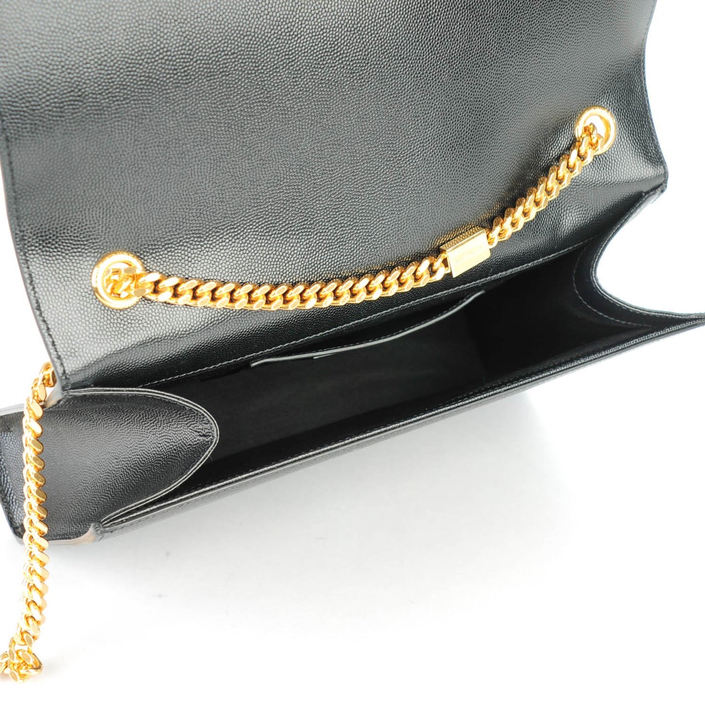 Grain De Poudre Large Classic Monogram Kate Satchel Black