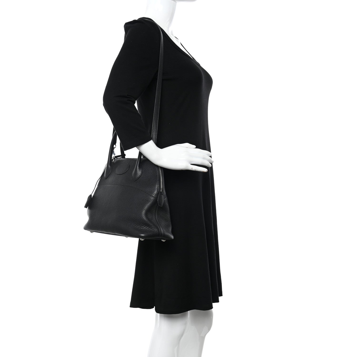 Hermes Taurillon Clemence Bolide 31 Black 2 of 10