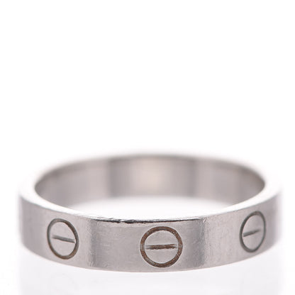 Cartier Platinum 4mm LOVE Ring 50 5.25 4 of 4