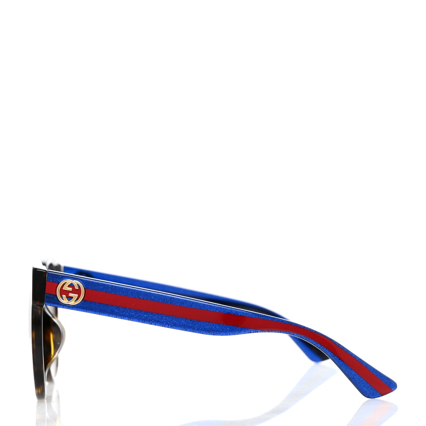 Acetate Round Web Sunglasses GG 0035S Blue