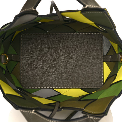 Loewe Calfskin Small Woven Basket Surplus Bag Green 5 of 10