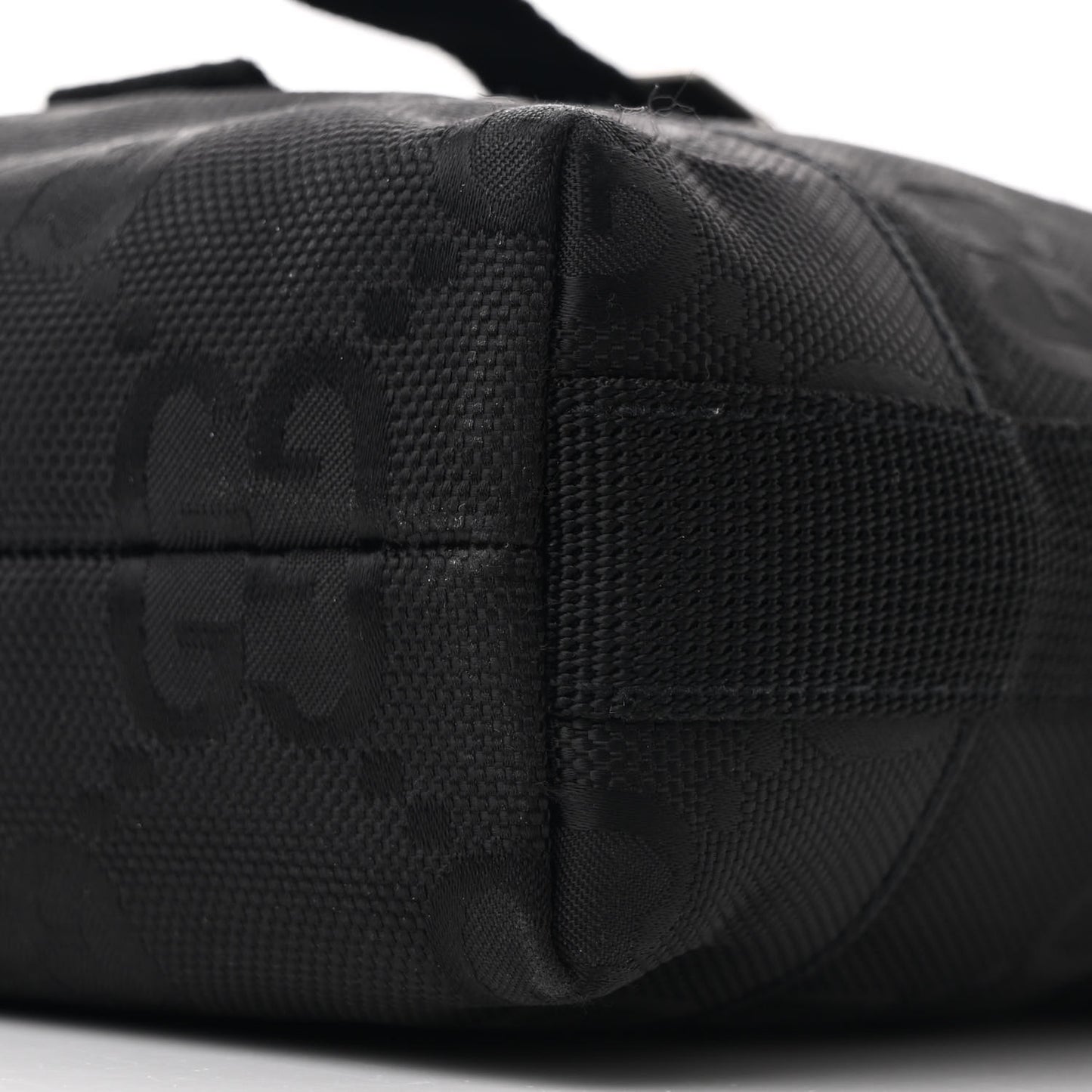 Econyl Nylon Monogram Off The Grid Messenger Bag Black