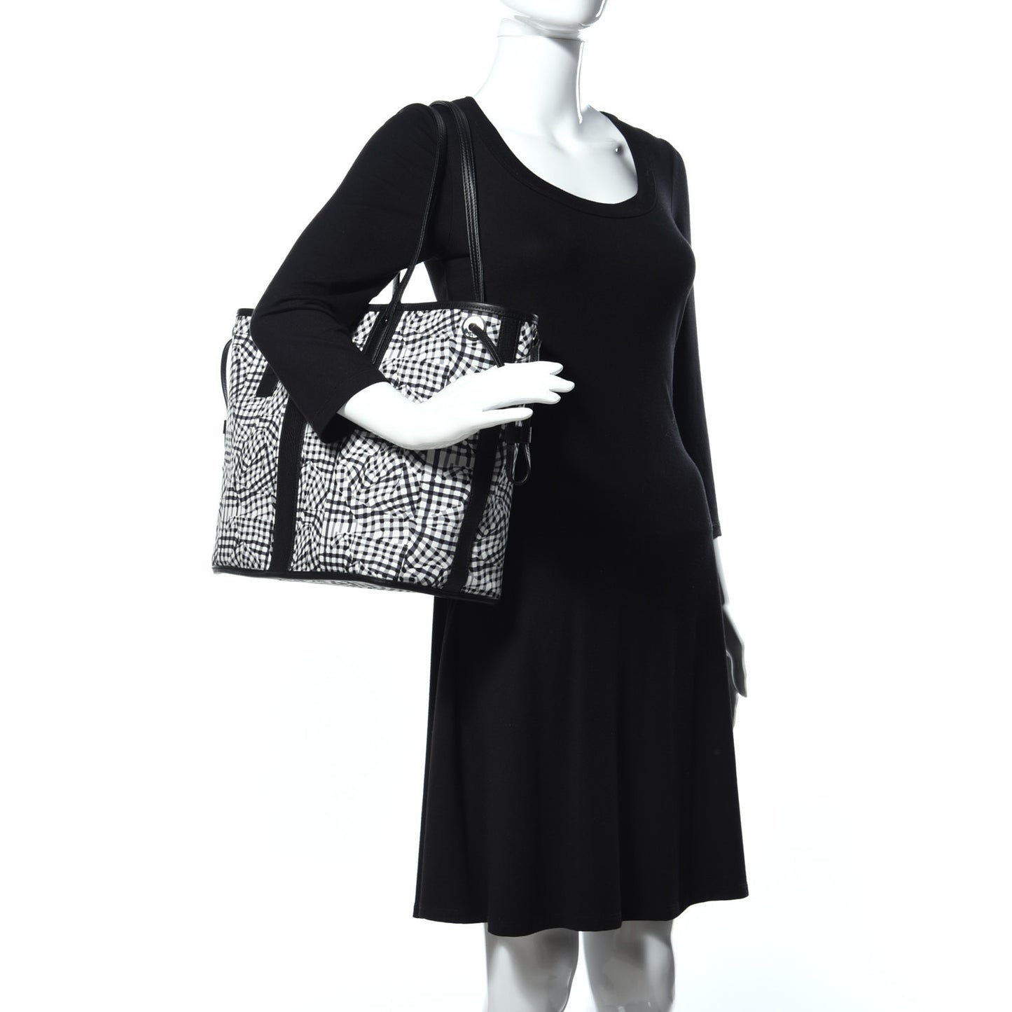Visetos Medium Liz Reversible Shopper Tote Black