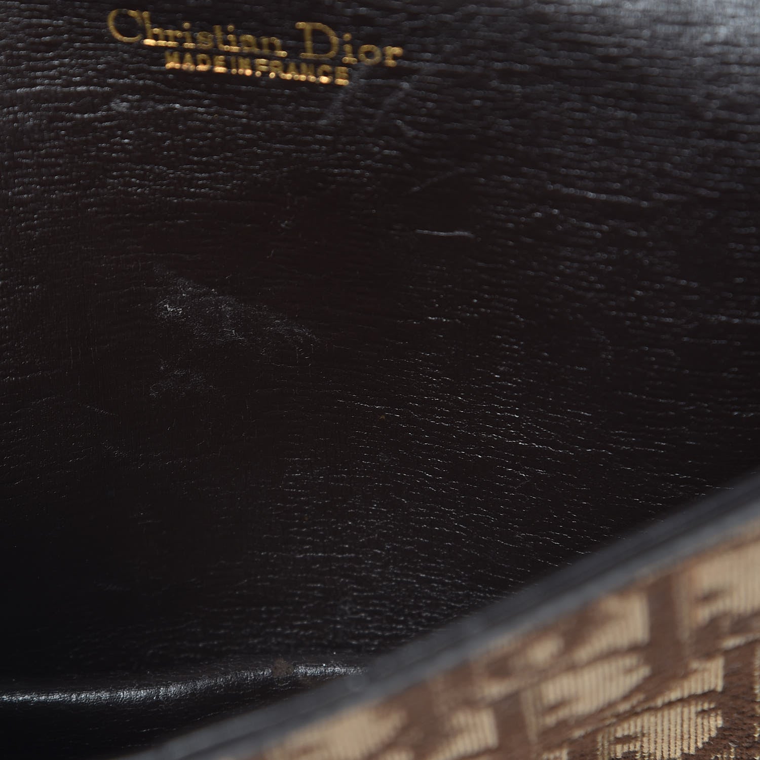 Christian Dior Monogram Chain Flap Brown 10 of 12