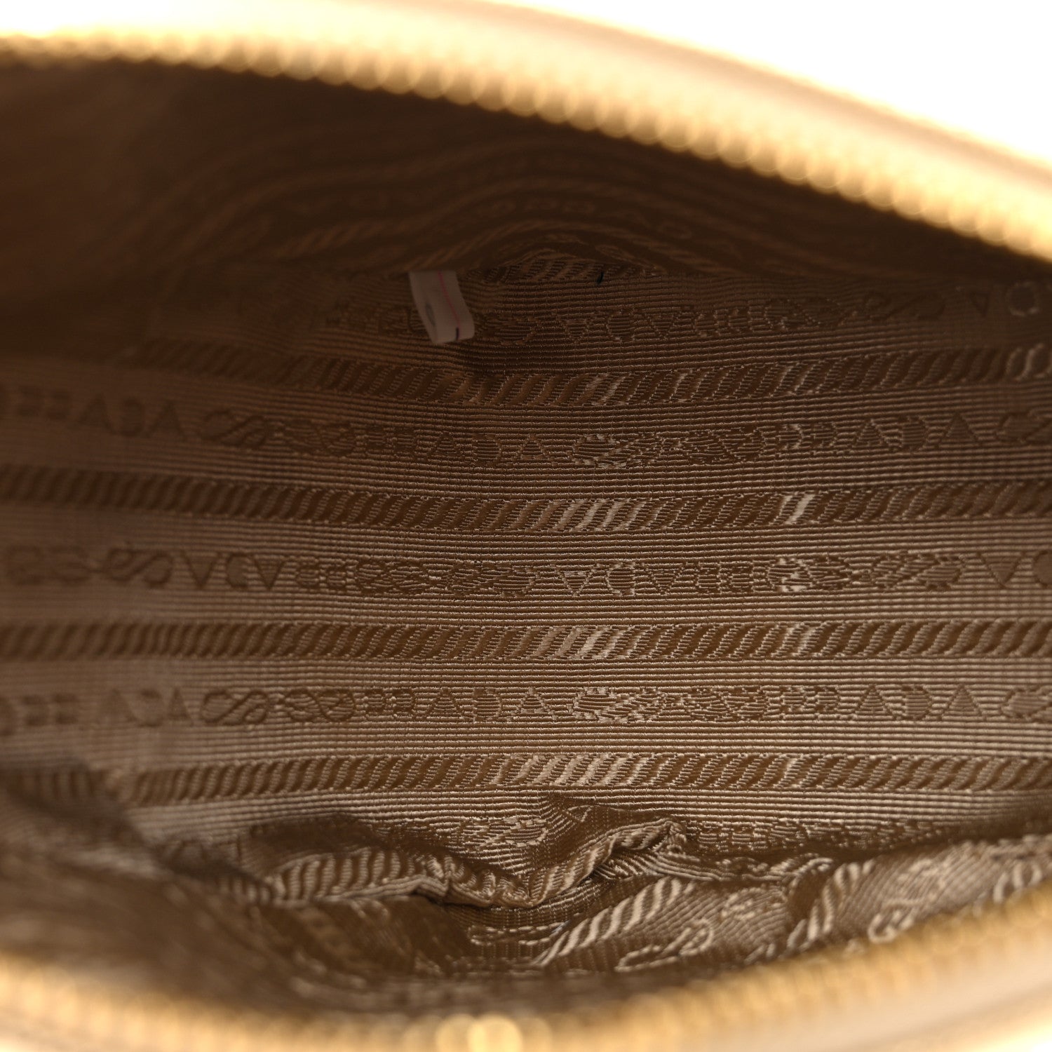 Prada Saffiano Lux Triangle Shoulder Bag Platino 5 of 10