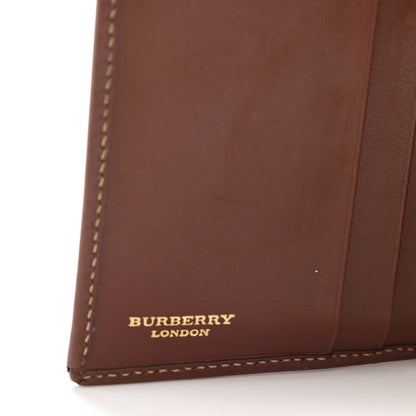 Burberry Haymarket Check Compact Wallet Brown 6 of 17
