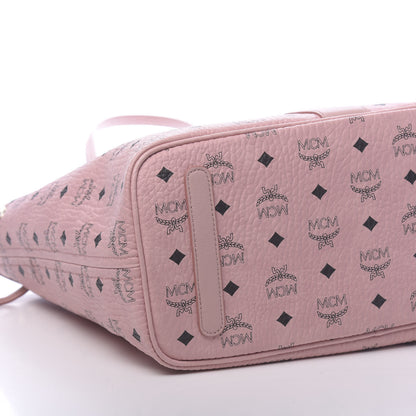 MCM Visetos Medium Liz Reversible Shopper Tote Soft Pink 10 of 15