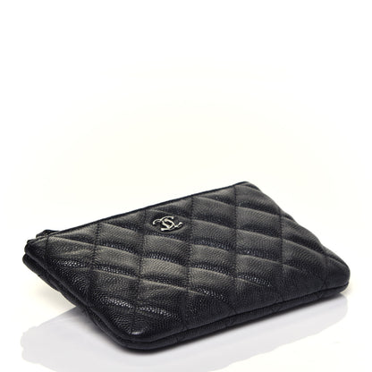 Chanel Iridescent Caviar Quilted Small Cosmetic Case Black 4 of 7