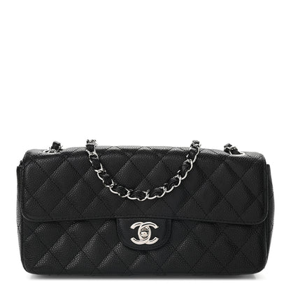 Chanel Caviar Quilted East West Flap Black 1 of 9