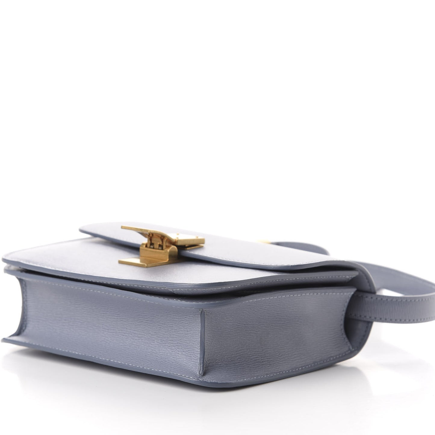 Liege Calfskin Teen Classic Box Flap Bag Arctic Blue
