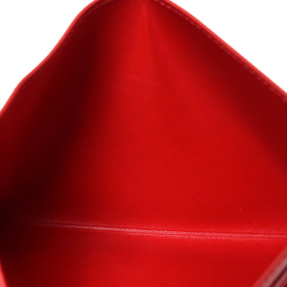 Louis Vuitton Calfskin Felicie Card Holder Insert Cherry 5 of 6