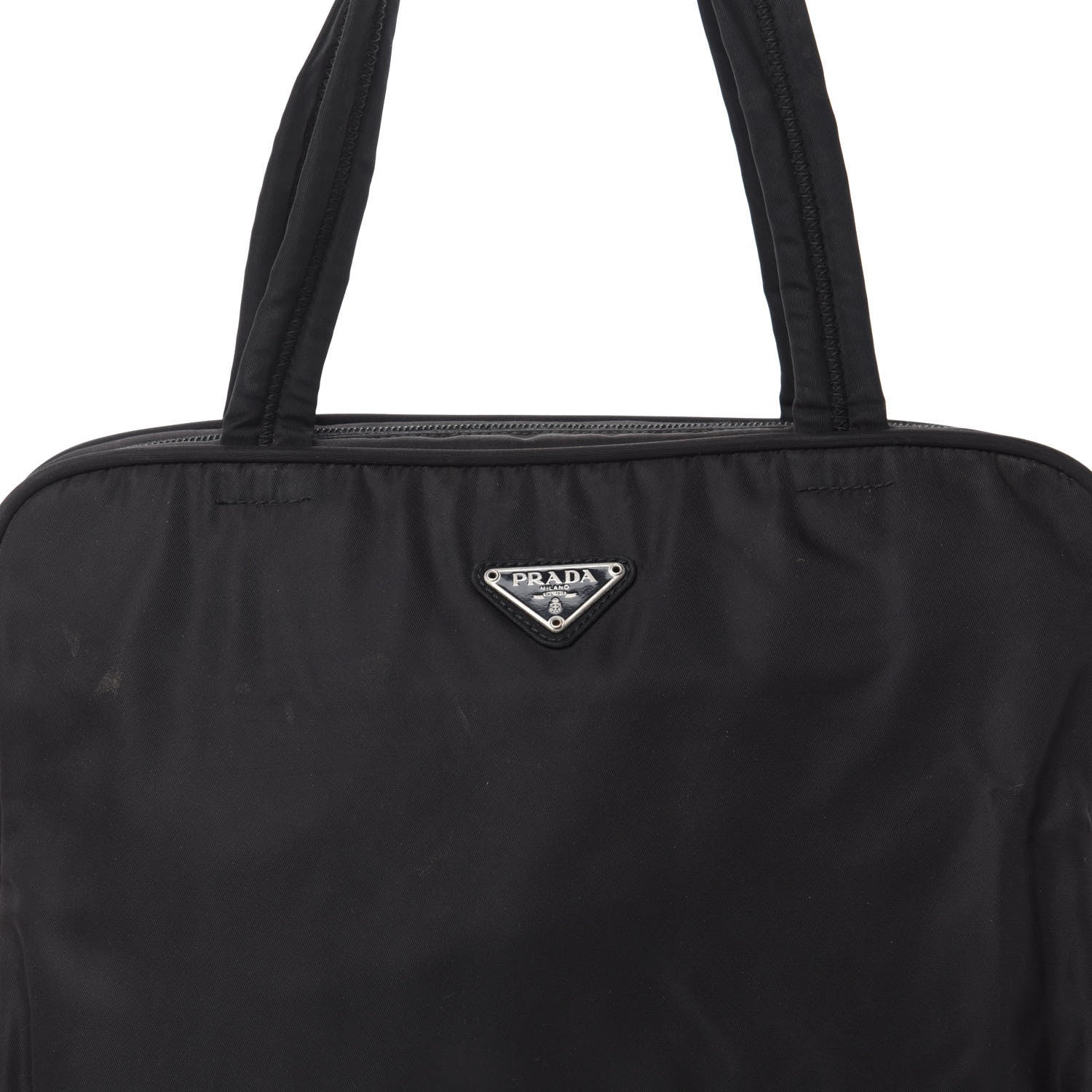 Prada Tessuto Nylon Shoulder Bag Black 10 of 10