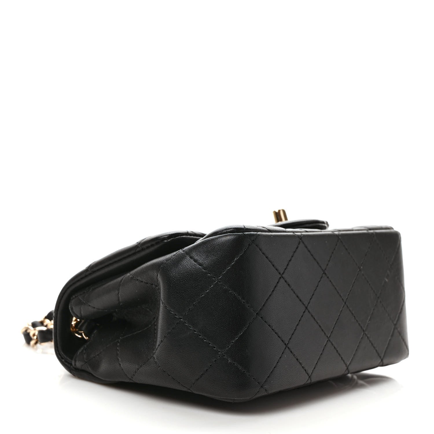 Chanel Lambskin Quilted Mini Square Flap Black 4 of 10