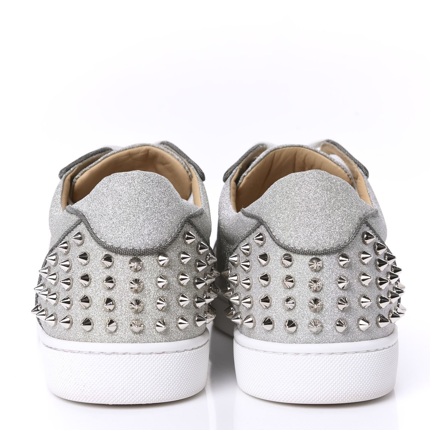 Christian Louboutin Glitter Sunset Mens Seavaste 2 Orlato Flat Sneakers 46 Silver 6 of 10