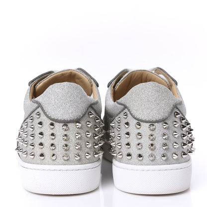 Christian Louboutin Glitter Sunset Mens Seavaste 2 Orlato Flat Sneakers 46 Silver 6 of 10