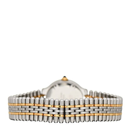 Cartier Stainless Steel 18K Yellow Gold 28mm Must De 21 Bullet Link Quartz Watch 3 of 4