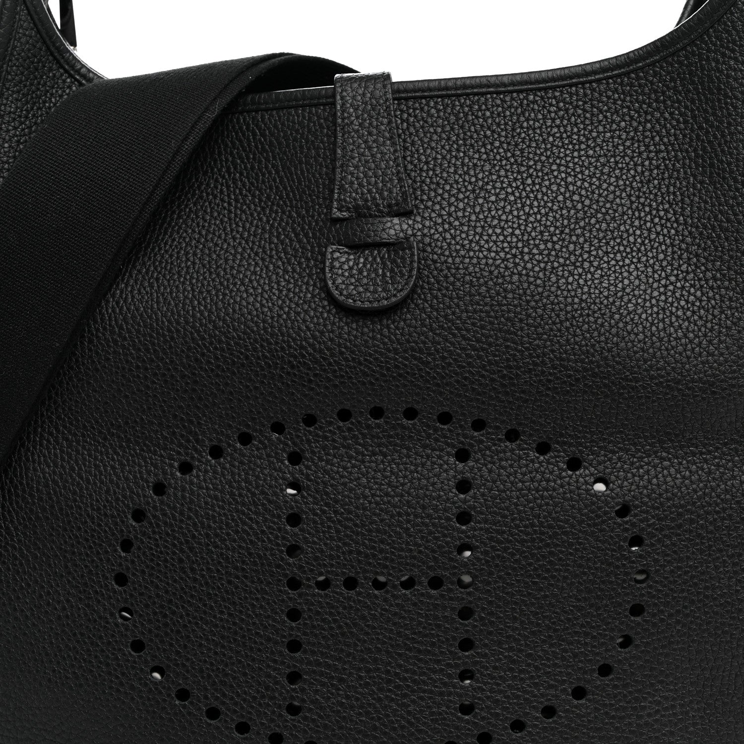 Hermes Taurillon Clemence Evelyne III GM Black 8 of 10