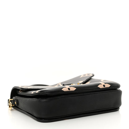 Louis Vuitton Empreinte Monogram Giant Pochette Metis Black Beige 4 of 12