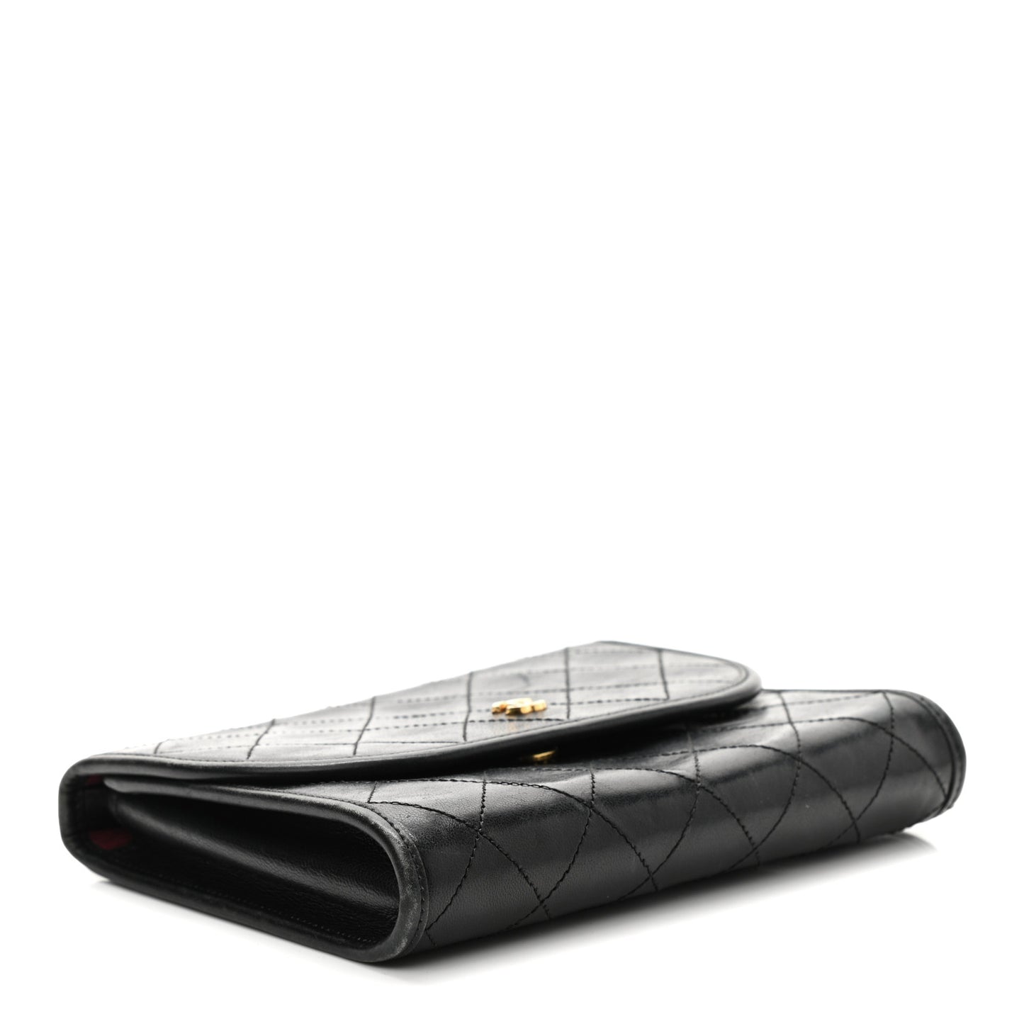 Lambskin Quilted Mini Evening Flap Black