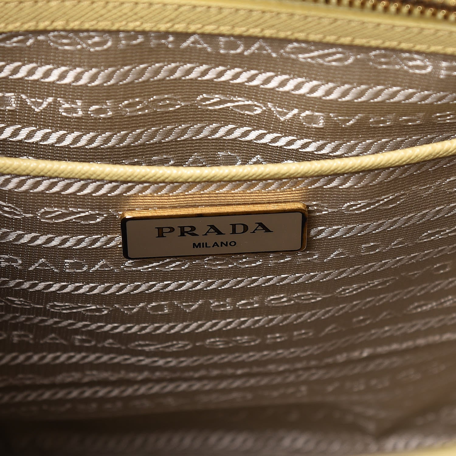 Prada Saffiano Lux Open Promenade Tote Ananas 7 of 17