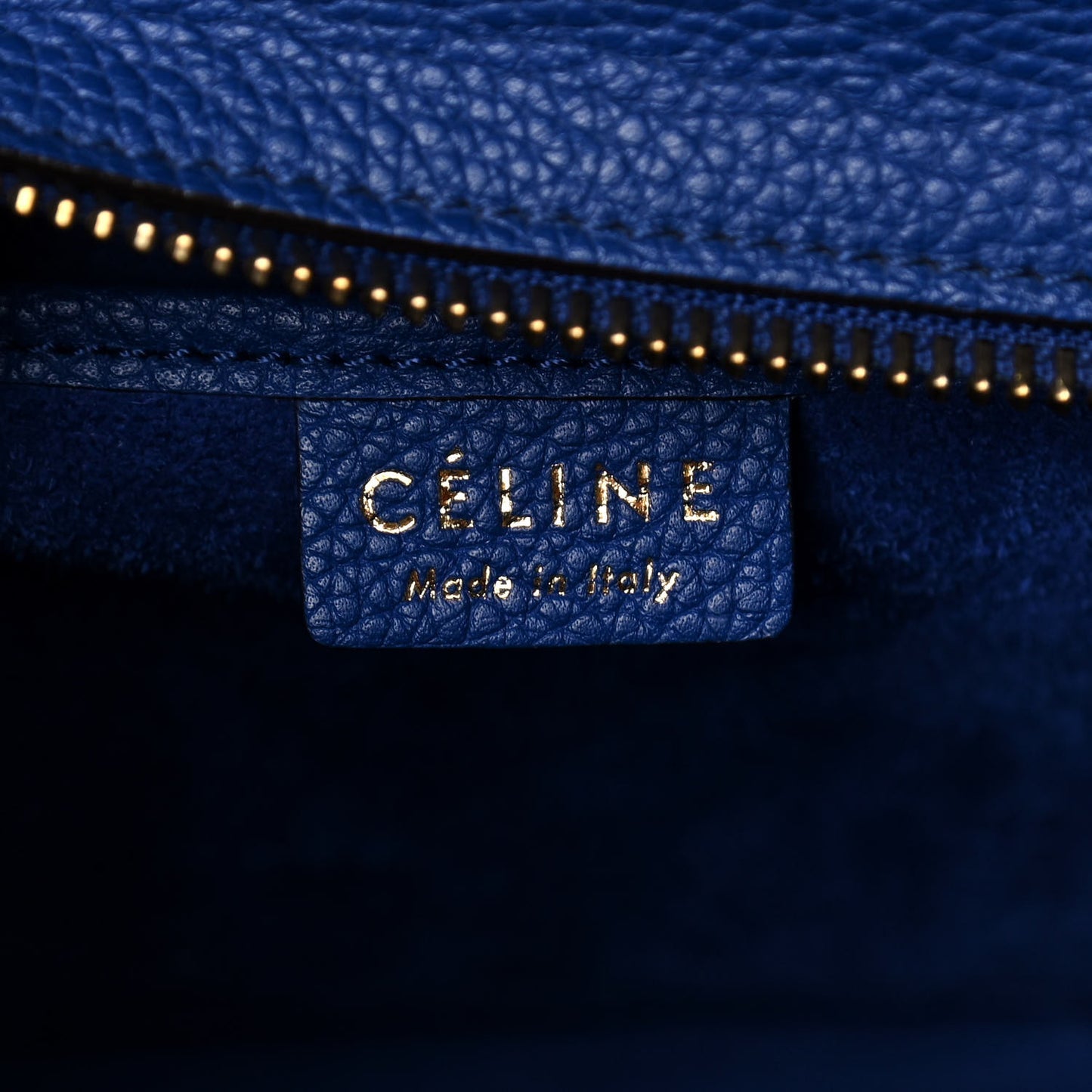 Palmelato Calfskin Nano Luggage Indigo
