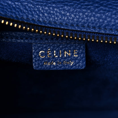 Celine Palmelato Calfskin Nano Luggage Indigo 5 of 14
