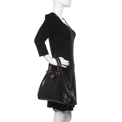 Gucci Calfskin Medium Re(Belle) Top Handle Bag Black 3 of 11