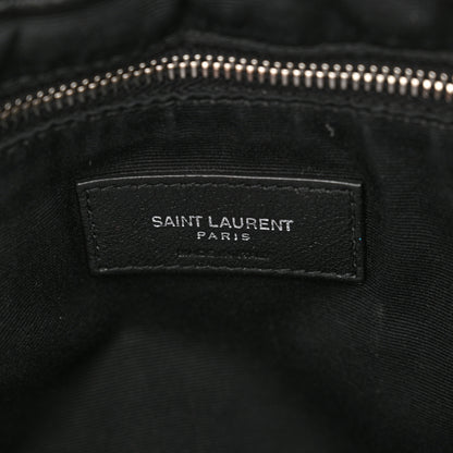 Saint Laurent Calfskin Y Quilted Monogram Large Loulou Chain Satchel Black 6 of 14