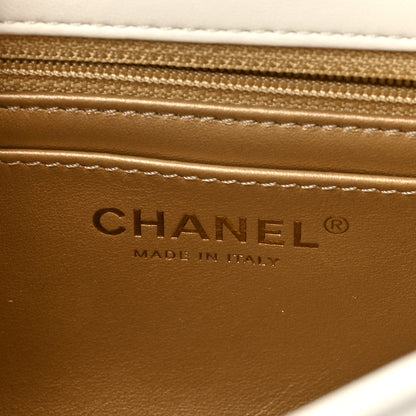 Chanel Lambskin Quilted Mini Pearl Crush Flap White 6 of 10