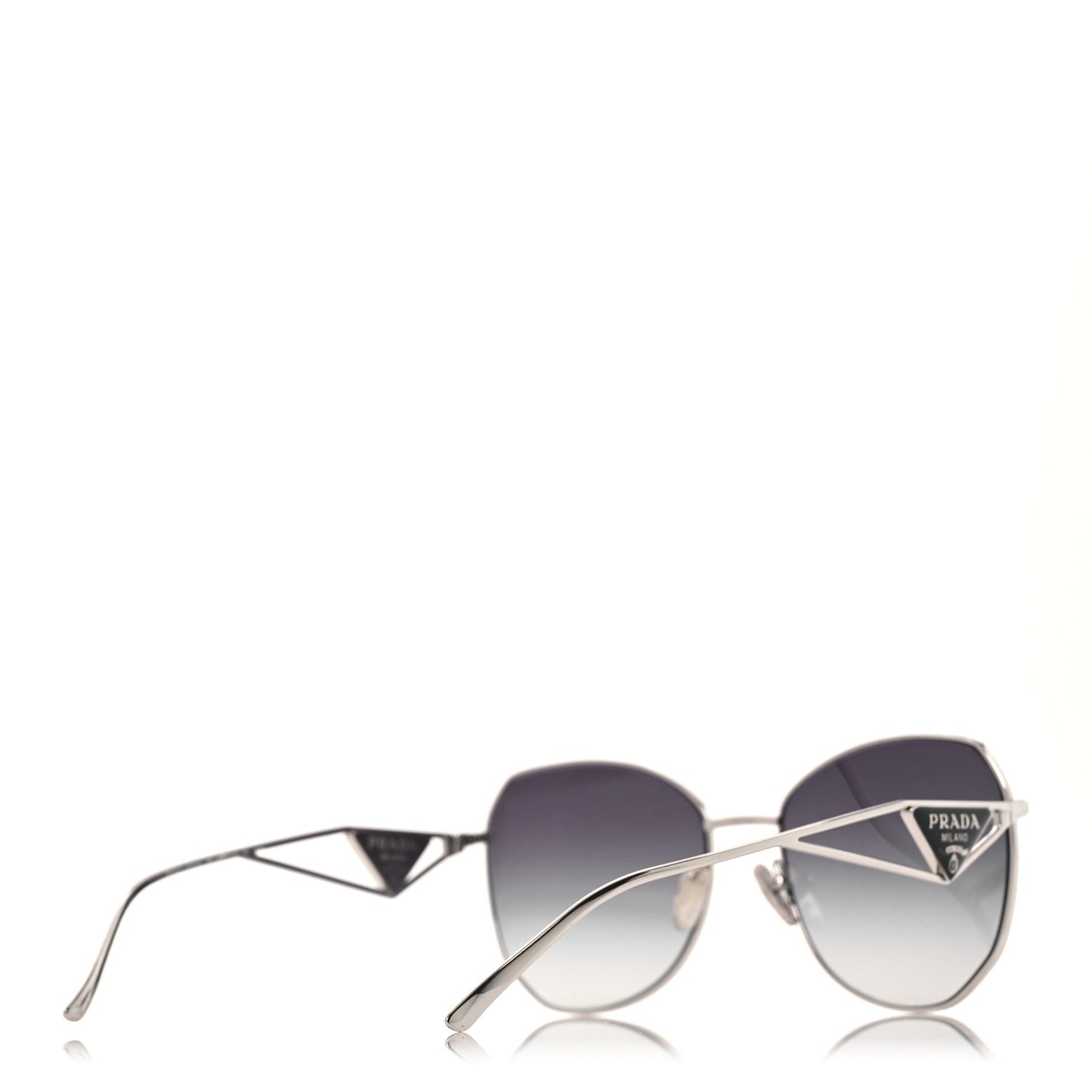 Metal Symbole Triangle Logo Sunglasses SPR57Y Smoky Grey