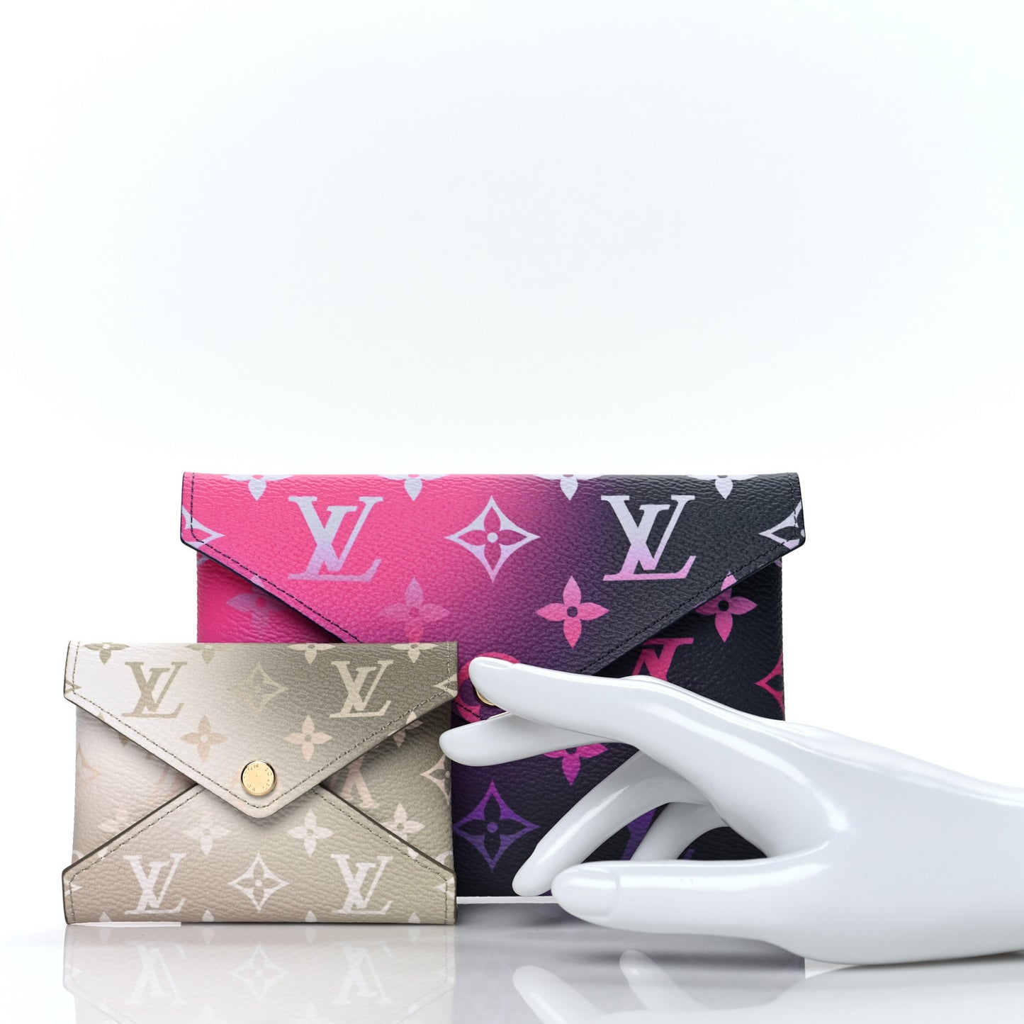 Monogram Giant Spring In The City Kirigami Pochette Set Midnight Fuchsia Sunset Kaki