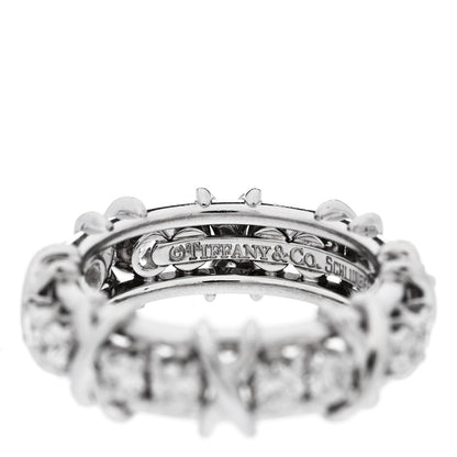 Tiffany Platinum Diamond Schlumberger Sixteen Stone Ring 50 5.5 4 of 5