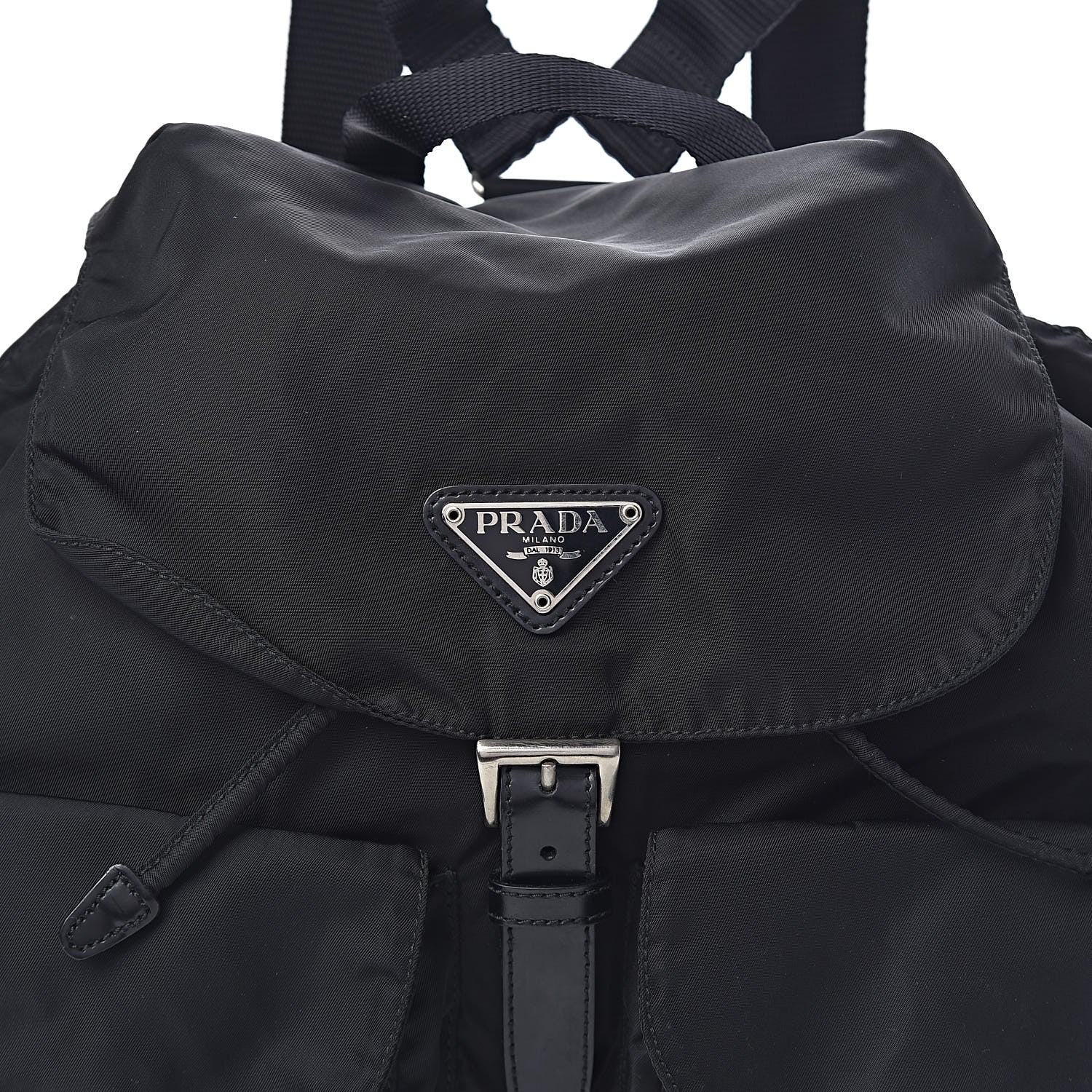 Prada Nylon Vela Medium Backpack Black 9 of 9