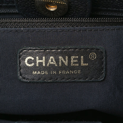 Chanel Caviar Quilted Petit Shopping Tote PST Black 6 of 9