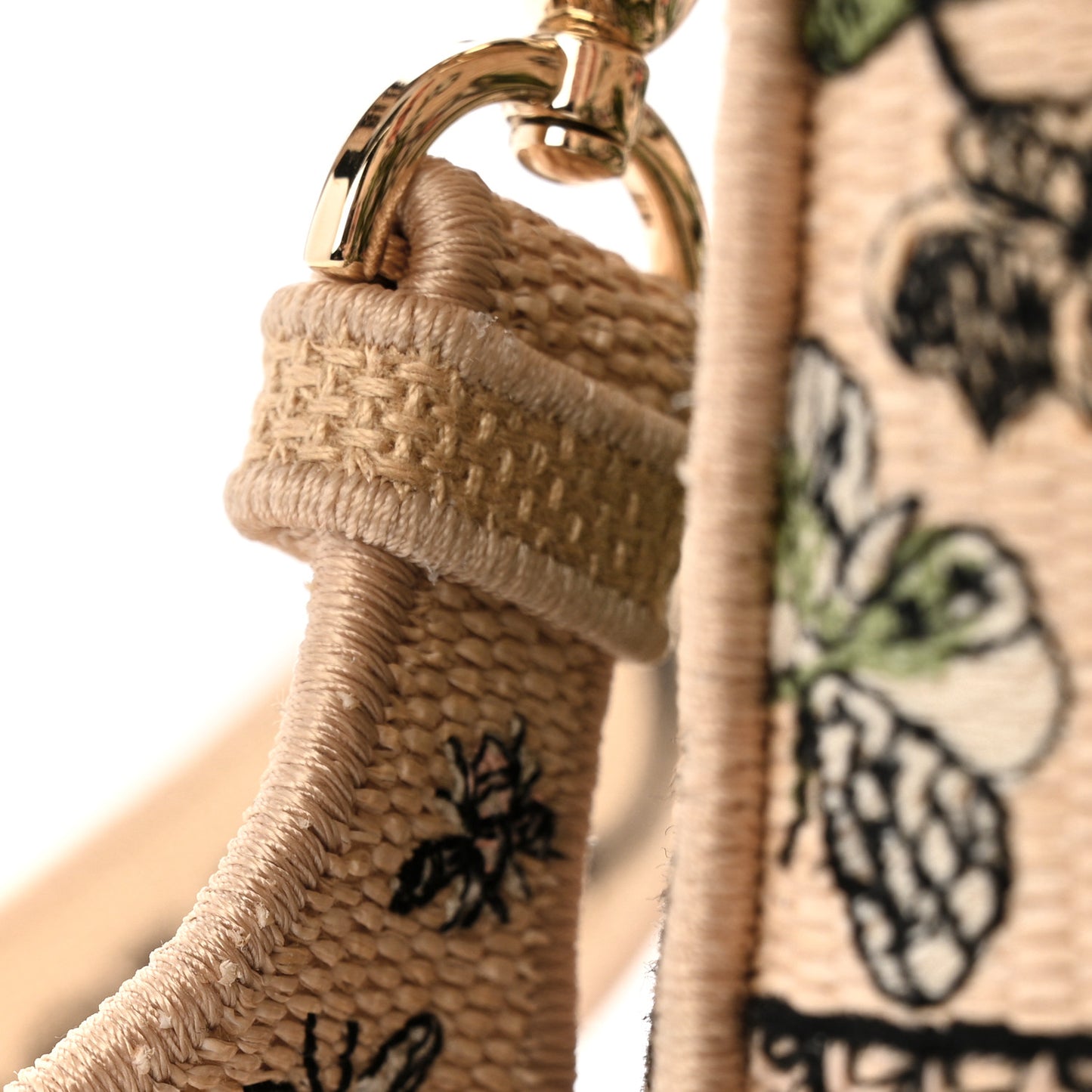 Canvas Cabinet De Curiosites Embroidered Medium Lady D-Lite Beige Multicolor